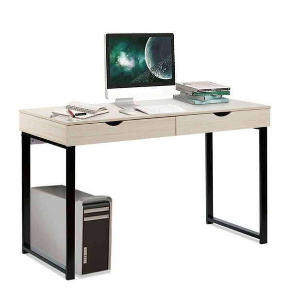 Computer Table Laptop Office Desk Study Table Workstation With 2 Drawers